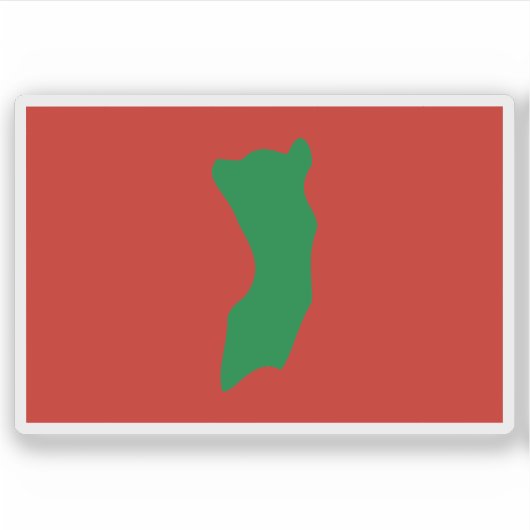 Flag of the People's Republic of Pemba Sticker (Voorkant)