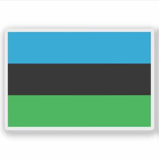 Flag of the People's Republic of Zanzibar (1964) Sticker (Voorkant)