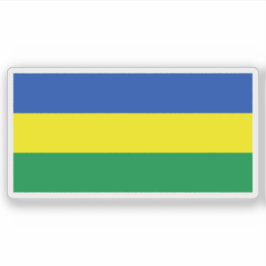 Flag of the Republic of the Sudan (1956-1969) Sticker
