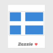 Flag of the Shetland Islands, Scotland Sticker (Vel)