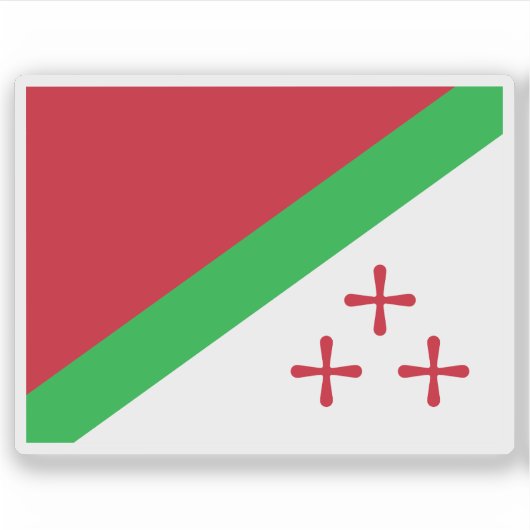 Flag of the State of Katanga (1960–1963), DR Congo Sticker (Voorkant)