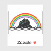 Flag of the State of Waveland (Rockall), Scotland Sticker (Vel)