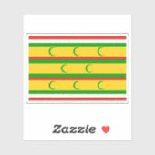Flag of the Sultanate of Zanzibar (1856-1861) Sticker (Vel)