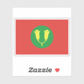 Flag of the Sultanate of Zanzibar (1963–1964) Sticker (Vel)