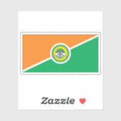 Flag of the Taita–Taveta County, Republic of Kenya Sticker (Vel)