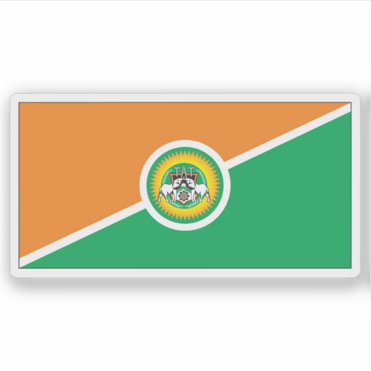 Flag of the Taita–Taveta County, Republic of Kenya Sticker (Voorkant)
