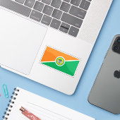 Flag of the Taita–Taveta County, Republic of Kenya Sticker (Laptop met iPhone)
