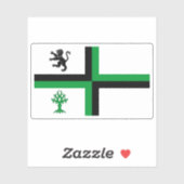 Flag of the town of Bloxwich, England Sticker (Vel)