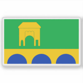 Flag of the town of Monmouth, Wales Sticker