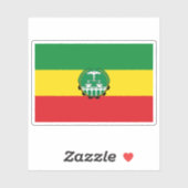 Flag of The Transitional Government of Ethiopia Sticker (Vel)