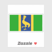 Flag of the Uganda (1962) Sticker (Vel)