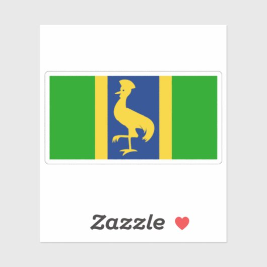 Flag of the Uganda (1962) Sticker (Vel)