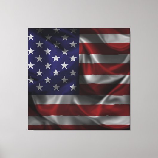 Flag of the United States of America Canvas Afdruk (Voorkant)