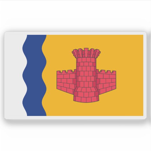 Flag of the village of Bothwell, Scotland Sticker (Voorkant)