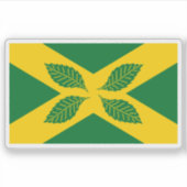 Flag of the village of Four Elms, England Sticker (Voorkant)