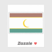 Flag of the Wajir County, the Republic of Kenya Sticker (Vel)