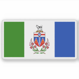 Flag of the Yukon province, Canada Sticker