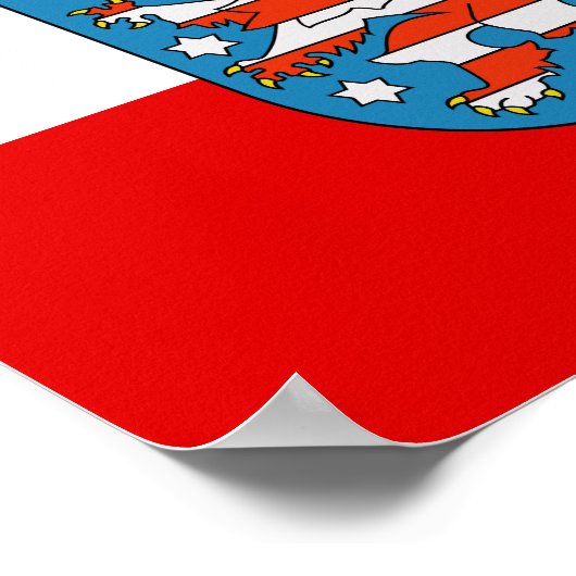 Flag of Thuringia Poster (Hoek)