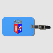 Flag of Tirana, Albania  Bagagelabel (Voorkant (horizontaal))