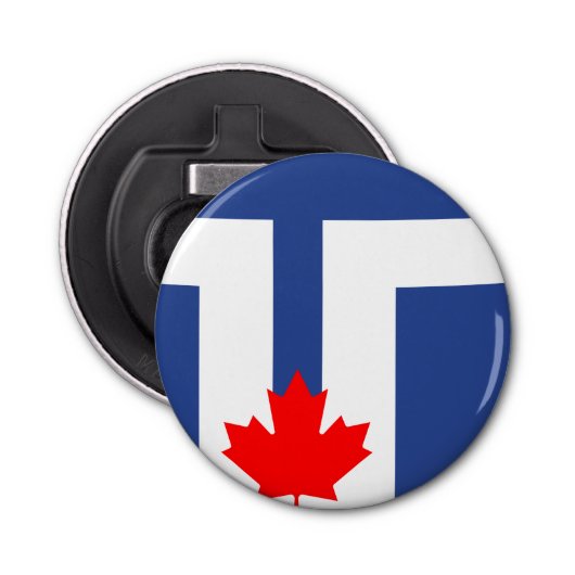 Flag of Toronto, Ontario Bottle Opener (Voorkant)