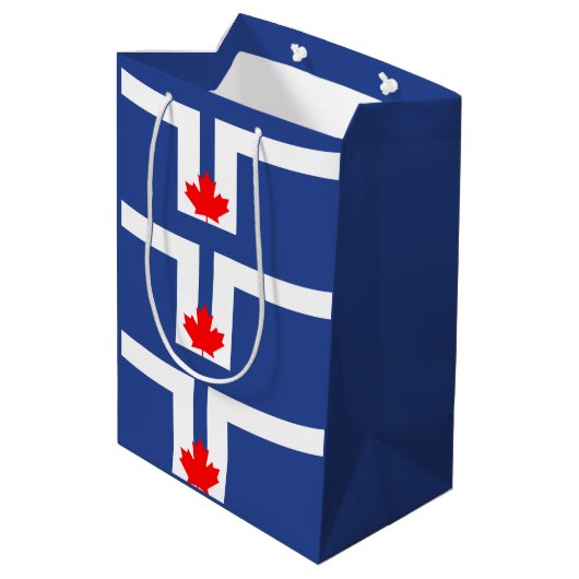 Flag of Toronto, Ontario Medium Cadeauzakje (Achterkant Gekanteld)