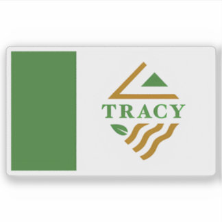Flag of Tracy, California, USA Sticker