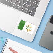 Flag of Tracy, California, USA Sticker (Laptop met iPhone)
