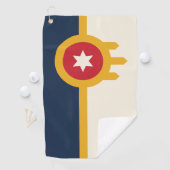 Flag of Tulsa city, Oklahoma State Golfhanddoek (Insitu)