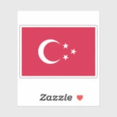 Flag of Turco-Egyptian Sudan (1867-1881) Sticker (Vel)