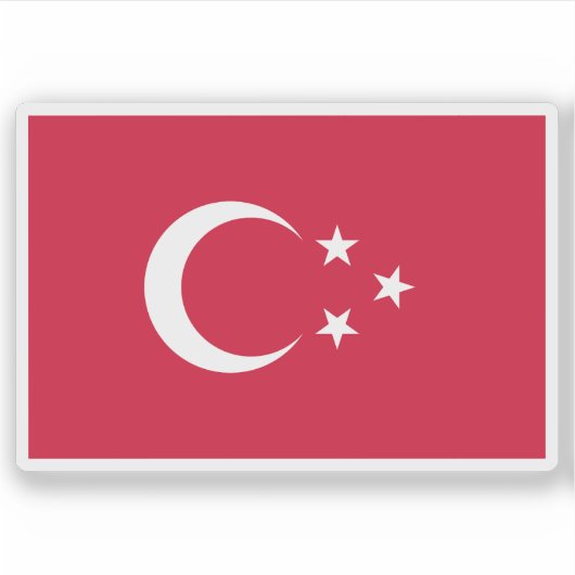 Flag of Turco-Egyptian Sudan (1867-1881) Sticker (Voorkant)