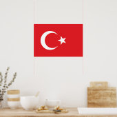 Flag of Turkey Poster (Keuken)