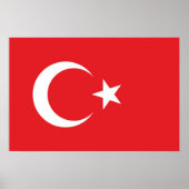 Flag of Turkey Poster (Voorkant)