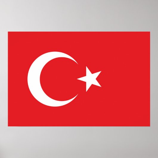 Flag of Turkey Poster (Voorkant)