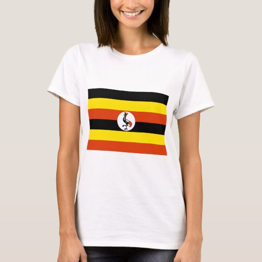 Flag of Uganda T-shirt (Voorkant)
