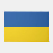 Flag of Ukraine Button Deurmat (Voorkant)
