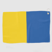 Flag of Ukraine Button Golfhanddoek (Horizontaal)