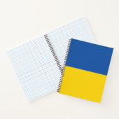Flag of Ukraine Button Notitieboek (Binnen)
