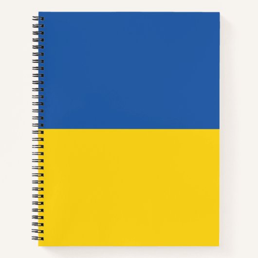 Flag of Ukraine Button Notitieboek (Voorkant)