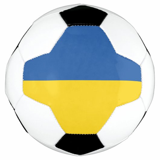 Flag of Ukraine Button Voetbal (Voorkant)