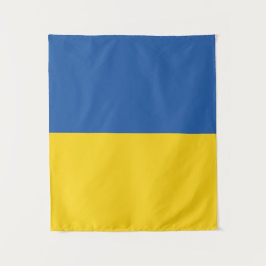 Flag of Ukraine Button Wandkleed (Voorkant)