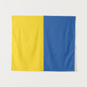 Flag of Ukraine Button Wandkleed (Voorkant (horizontaal))