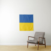 Flag of Ukraine Button Wandkleed (In situ)