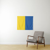 Flag of Ukraine Button Wandkleed (In Situ (horizontaal))