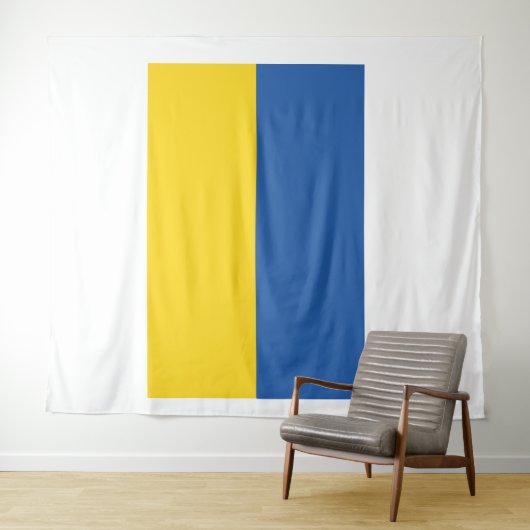 Flag of Ukraine Button Wandkleed (In Situ (horizontaal))