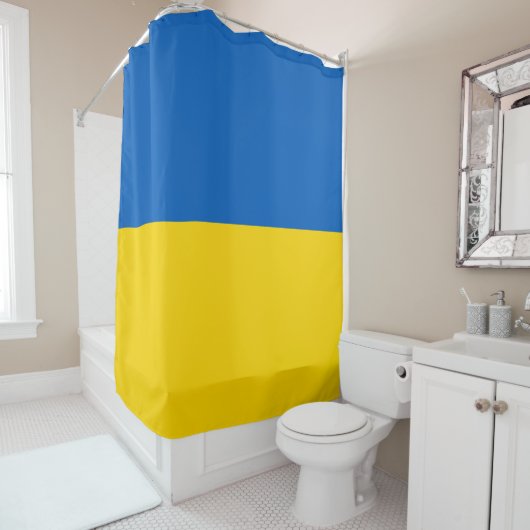 Flag of Ukraine Douchegordijn (In situ)