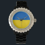 Flag of Ukraine Horloge<br><div class="desc">National flag of Ukraine.</div>