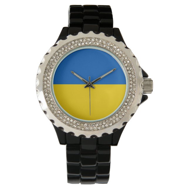 Flag of Ukraine Horloge (Voorkant)