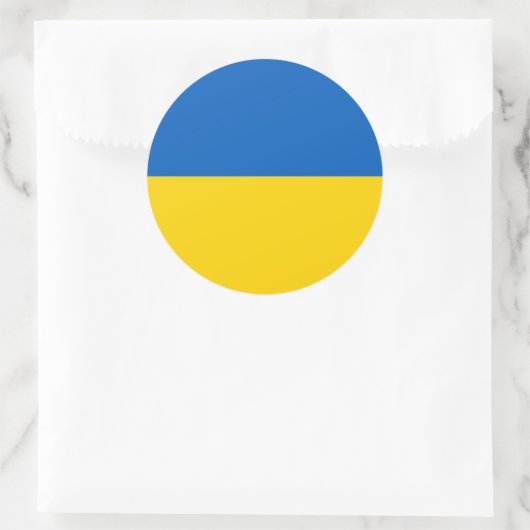Flag of Ukraine Ronde Sticker (Tas)