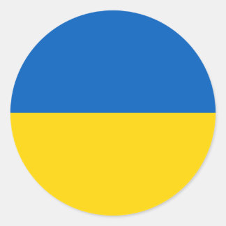 Flag of Ukraine Ronde Sticker