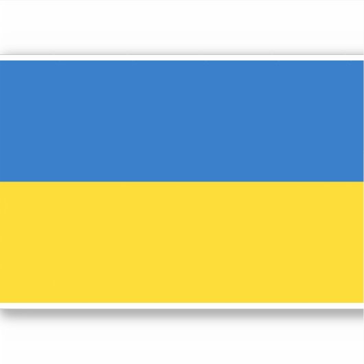 Flag of Ukraine Sticker (Voorkant)